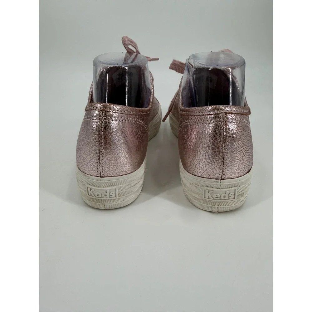 Keds Triple Kick Metallic Rose Gold Pink Platform Sneakers WH62011 Women 9